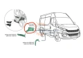 Вътрешен пластмасов капак за Iveco Daily след 2014 год. - Пасажерска страна, снимка 2