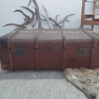 Английски винтидж пътнически сандък, снимка 11 - Антикварни и старинни предмети - 45687543