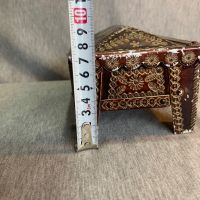 Стара българска кутия за бижута алуминиева  , снимка 6 - Други ценни предмети - 45566156