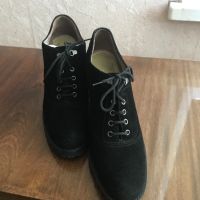 Дамски обувки черен велур, снимка 2 - Дамски обувки на ток - 45495044