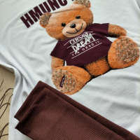 Памучни дамски комплекти Teddy bear Bear 🧸 -  няколко цвята - 38 лв., снимка 5 - Спортни екипи - 44980358