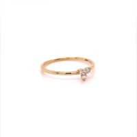 Златен дамски пръстен 1,02гр. размер:56 14кр. проба:585 модел:20061-1, снимка 3 - Пръстени - 45481529