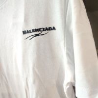 BALENCIAGA 2024 NEW Design тениска бяла , снимка 1 - Тениски - 45569279