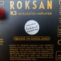 Roksan K3 Интегриран Стерео Hi-Fi Усилвател, снимка 7 - Ресийвъри, усилватели, смесителни пултове - 45144773