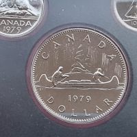 Монети . Канада.1979 г.  Лот от 7 бр . Като 1 долар  от 1979 година  е сребърен., снимка 11 - Нумизматика и бонистика - 43313118