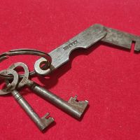 Ключовете са от австрийска каса сейф от края на 19век!, снимка 4 - Други ценни предмети - 45457336