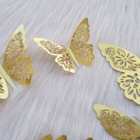 Пеперуди за декорация - цвят злато, снимка 7 - Декорация за дома - 45242041