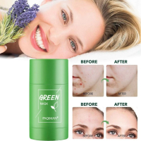 Маска почистване на лице със зелен чай под формата на стик, снимка 2 - Козметика за лице - 45005444