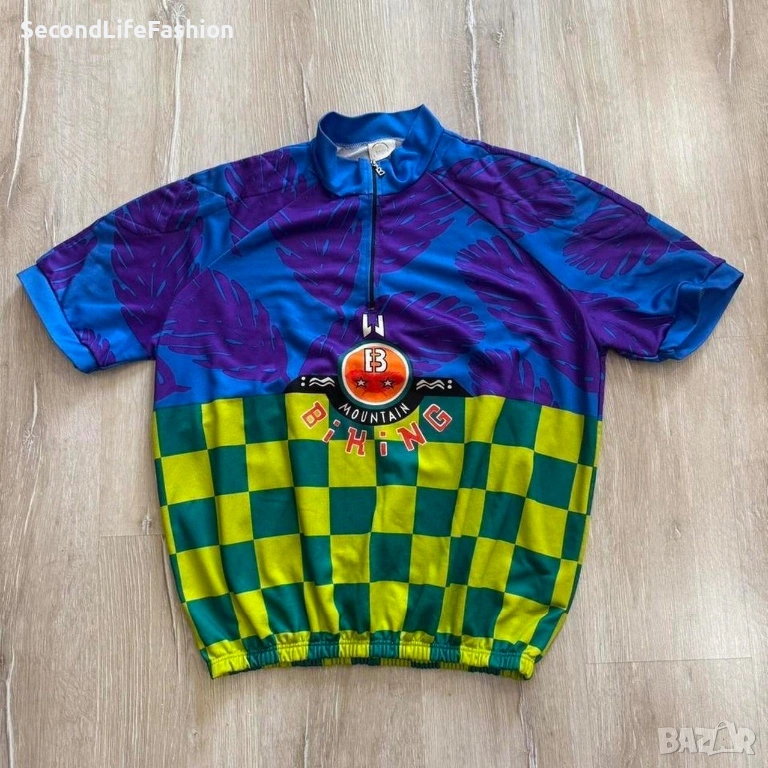 Вело тениска мъжка  фланелка Bogner Vintage, размер L къс ръкав, снимка 1