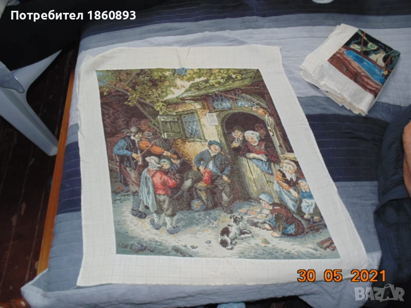 Цигуларя гоблен, снимка 1