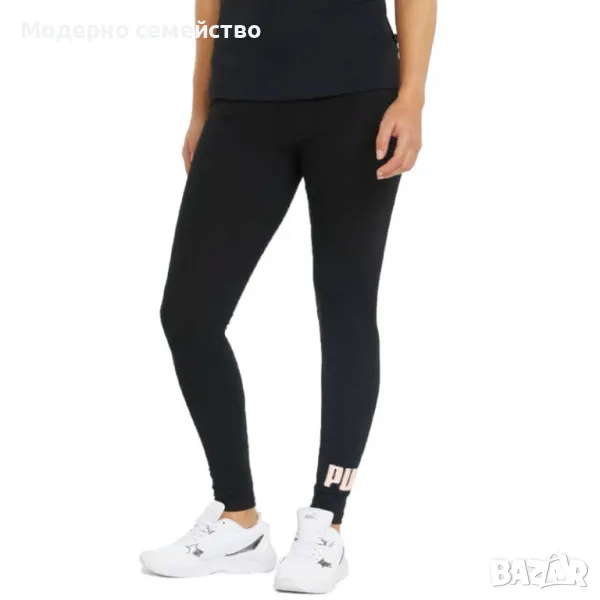 Дамски спортен клин PUMA Essentials+ Metallic Logo Leggings Black W, снимка 1