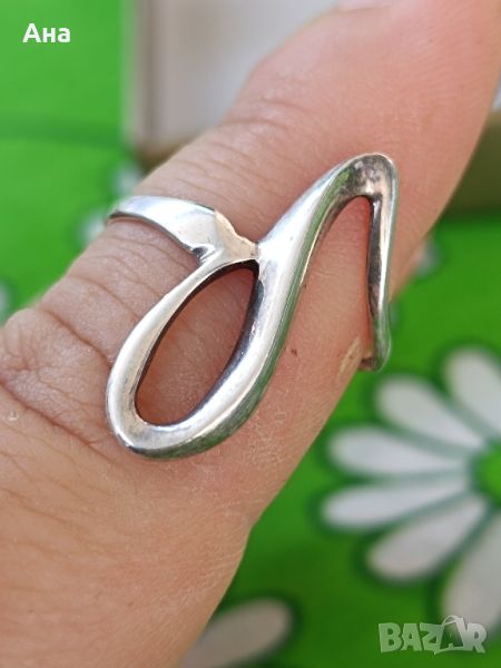 Красив сребърен пръстен , снимка 1