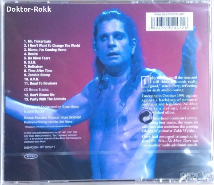 Ozzy Osbourne - No More Tears 1991 (2002, CD), снимка 1