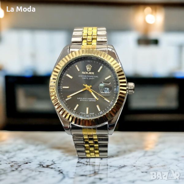 Часовник Rolex Datejust черен жълто/сив, снимка 1