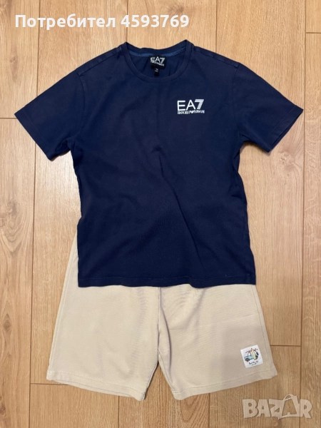 Детска тениска и панталонки ЕА7, размер 140 см, снимка 1