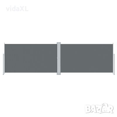 vidaXL Прибираща се странична тента, антрацит, 180х600 см(SKU:318002, снимка 1
