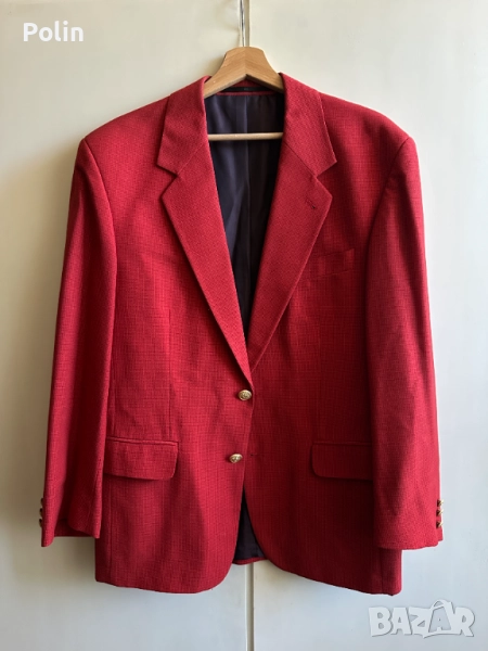 Дамско червено сако, снимка 1