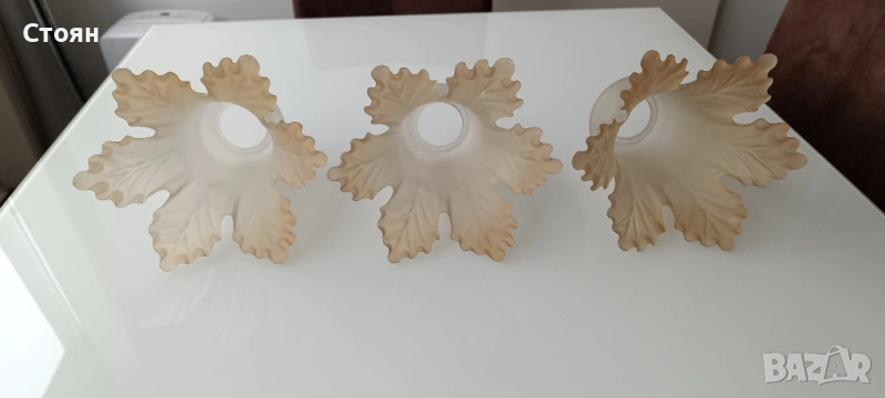 Стъклени Чашки за Полилей 3броя, снимка 1