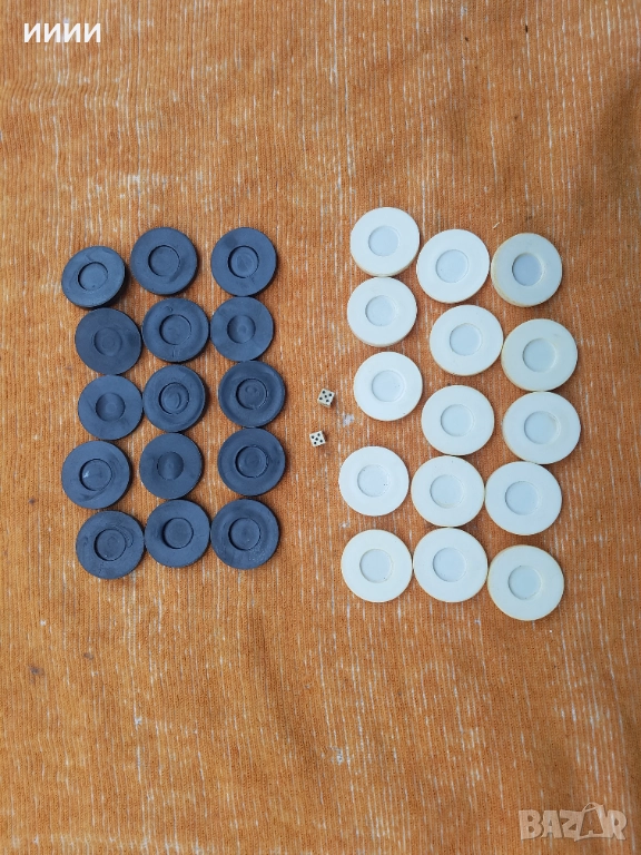 Пулове за табла с кокалени зарчета , снимка 1