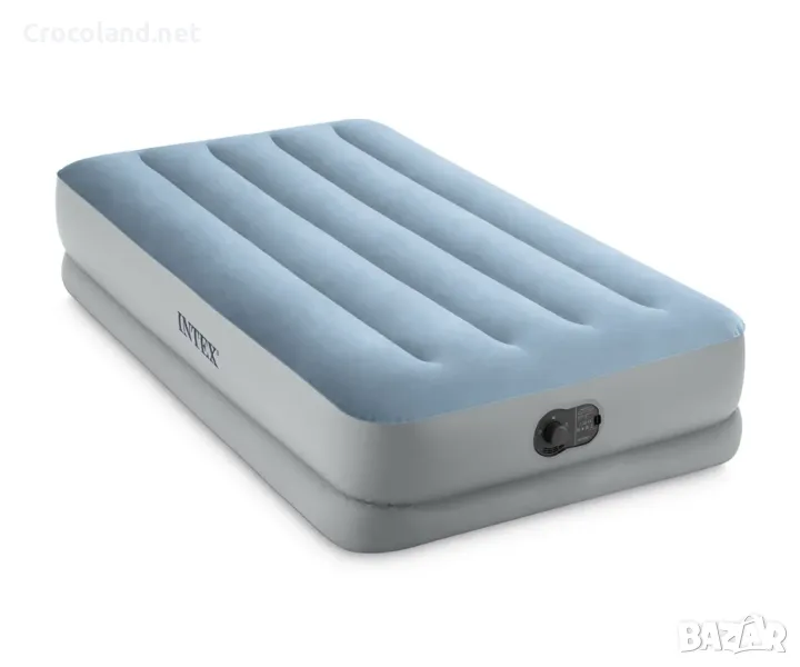 Надуваем матрак Intex Dura-Beam Standard, 99 x 191 x 36 см, PVC, USB помпа, комфортен, снимка 1