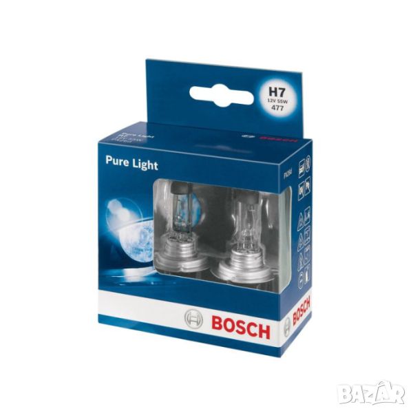 BOSCH H7 Pure Light халогенни крушки, снимка 1