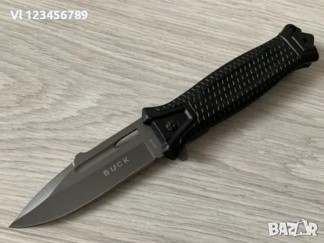 Сгъваем автоматичен нож Buck-Da148-90х225 мм Black eddition, снимка 1