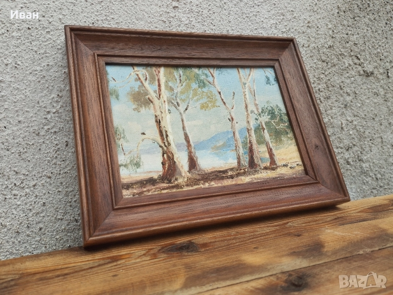 малка маслена картина , снимка 1