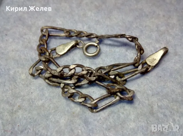 СТАРА СРЕБЪРНА ГРИВНА СРЕБРО 925 КЛАСИЧЕСКА КАРТИЕ ПЛЕТКА 47962, снимка 5 - Гривни - 49682640