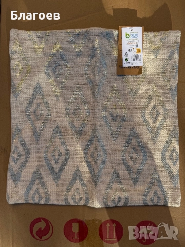 Калъфка за възглавница, 45х45 см, кадифе, многоцветна, комплект от 1 бр., снимка 2 - Възглавници - 52426147