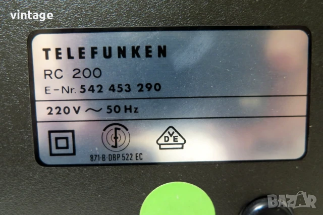 Telefunken RC 200, снимка 7 - Декове - 51194244