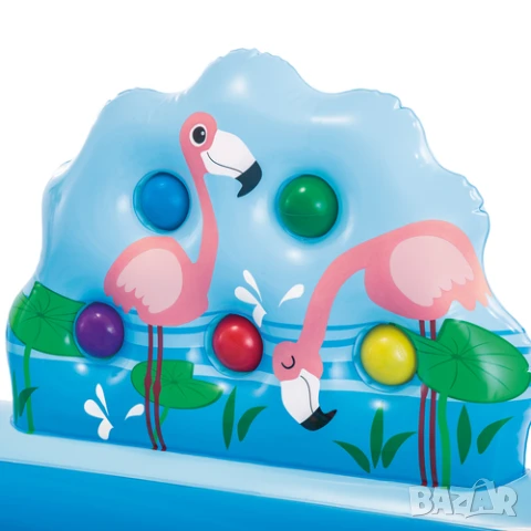 Голям детски надуваем басейн 5в1 Intex / Детски басейн с пързалка 2+, снимка 5 - Басейни и аксесоари - 50753169