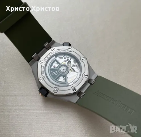 Мъжки луксозен часовник Audemars Piguet Royal Oak Offshore Diver Green Dial, снимка 13 - Мъжки - 46932732