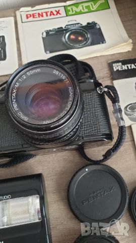 Комплект фотоапарат PENTAX MV, снимка 2 - Антикварни и старинни предмети - 46463575