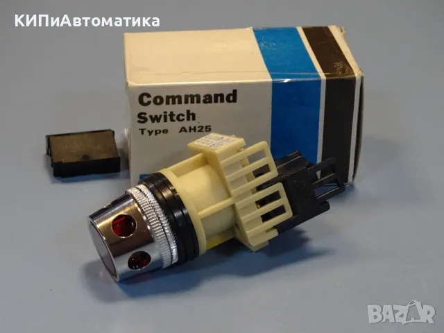 команден бутон (светещ) червен FUJI Electric AH25-L2R10E command switch, снимка 1 - Резервни части за машини - 46987113