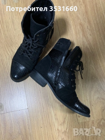 Дамски боти от изкуствена кожа, снимка 3 - Дамски боти - 53288962