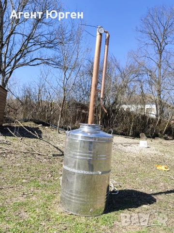 Казан за ракия на ток с медна дистилационна колона , снимка 3 - Други машини и части - 53838724