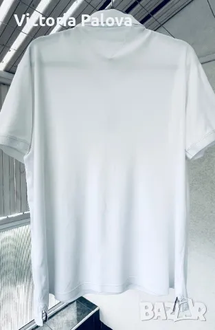 Бяла блуза/тениска поло яка TOMMY HILFIGER органик памук, снимка 14 - Тениски - 49875374