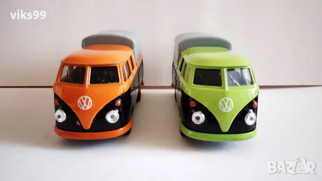 VW T1 Double Cabin Pick Up Welly 1:34-39, снимка 6 - Колекции - 47126056