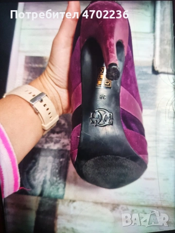 Дамски боти Guess лилави 38 номер, снимка 3 - Дамски боти - 53592216