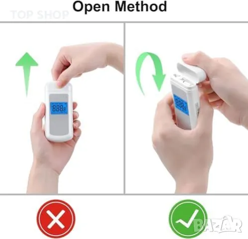 Нов Алкохол Тестер с Висока Точност и Различни Единици, Дълга Батерия, снимка 7 - Тримери - 49321299