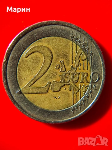 🔥 РЯДКА 2 ЕВРО ФРАНЦИЯ 1999 – „Дървото на живота“ с ДЕФЕКТ (Error Coin), снимка 4 - Нумизматика и бонистика - 53607113