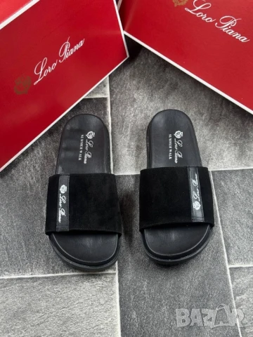 мъжки чехли от естествена кожа loro piana 