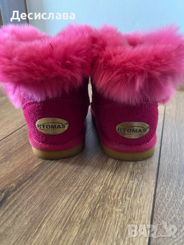 Цикламени пухени боти, снимка 3 - Детски боти и ботуши - 51497657