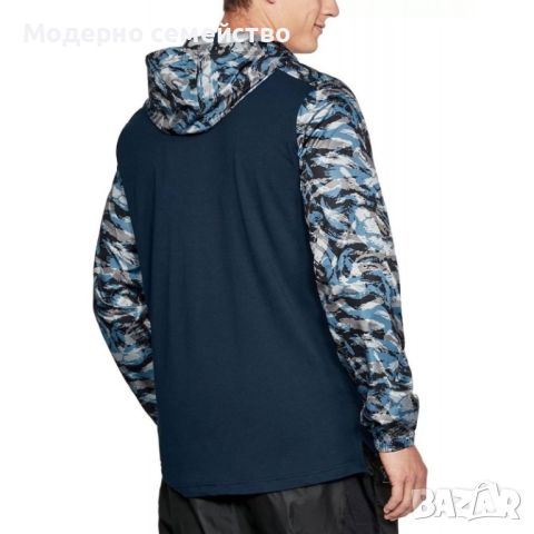 Мъжко спортно яке under armour sportstyle wind anorak blue, снимка 2 - Якета - 46650566