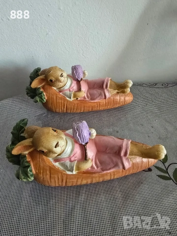 великденски фигурки зайчета моркови