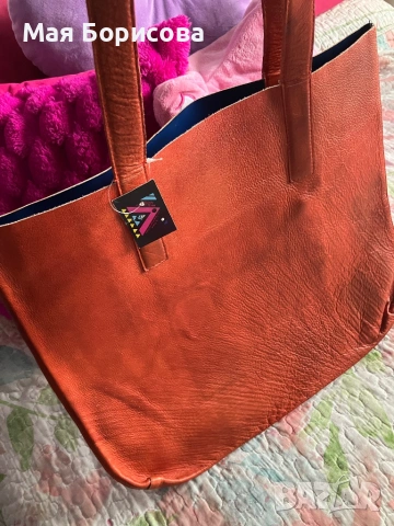 Чанта естествена кожа, снимка 3 - Чанти - 53188486