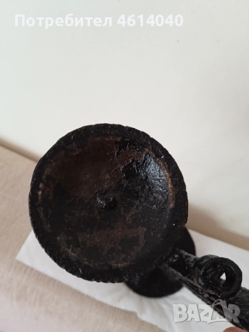 Свещник кован 27 см , снимка 3 - Други - 52586134