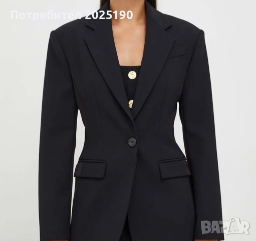 Дамско черно сако Н&М , снимка 1 - Сака - 45071164