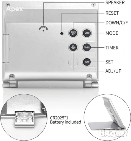 Светещ LED часовник на Ток.Дигитален Будилник.Електрически Светещи Часовници.Големи цифри.Будилници, снимка 7 - Други - 54079729