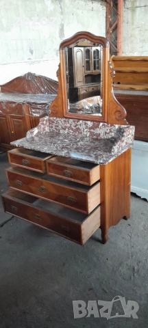 Антикварен тоалетен шкаф №70, снимка 3 - Шкафове - 54104692